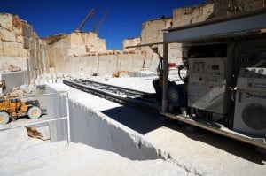 Il marmo in lavorazione